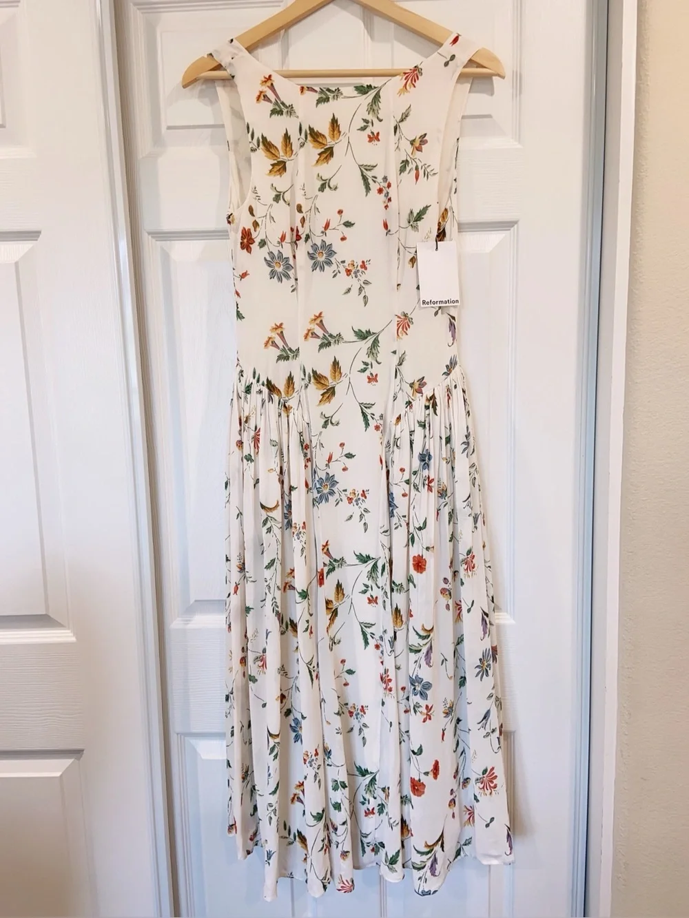 NWT Reformation Anelis Floral Midi Dress - Picture 7 of 13